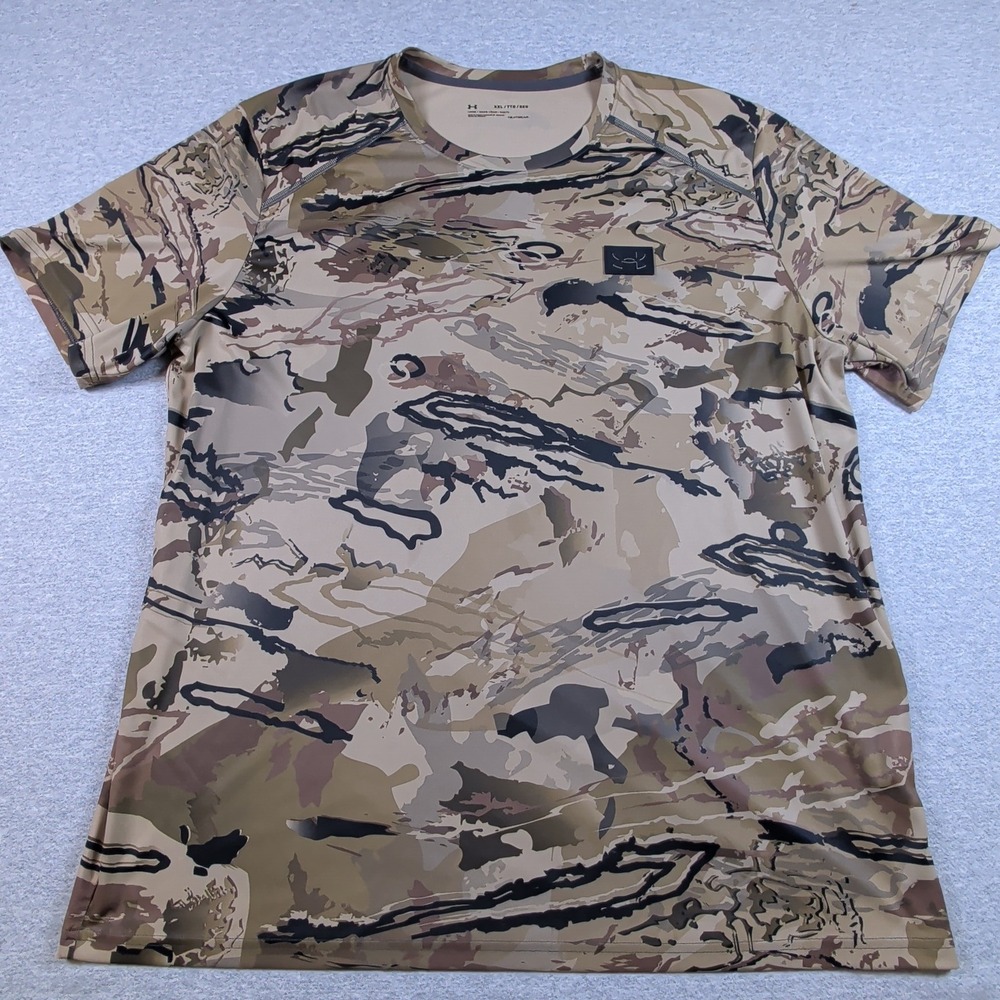Under Armour Mens Barren Camo HeatGear Hunting Shirt XXL 1351143 Iso Chill